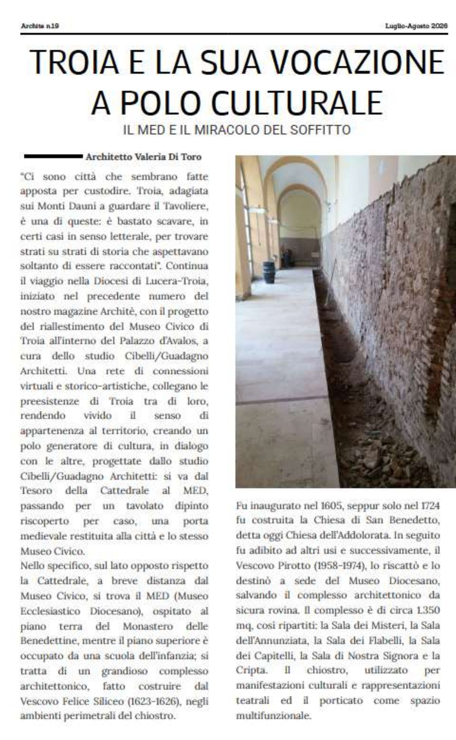 archite n.19, MED di Troia