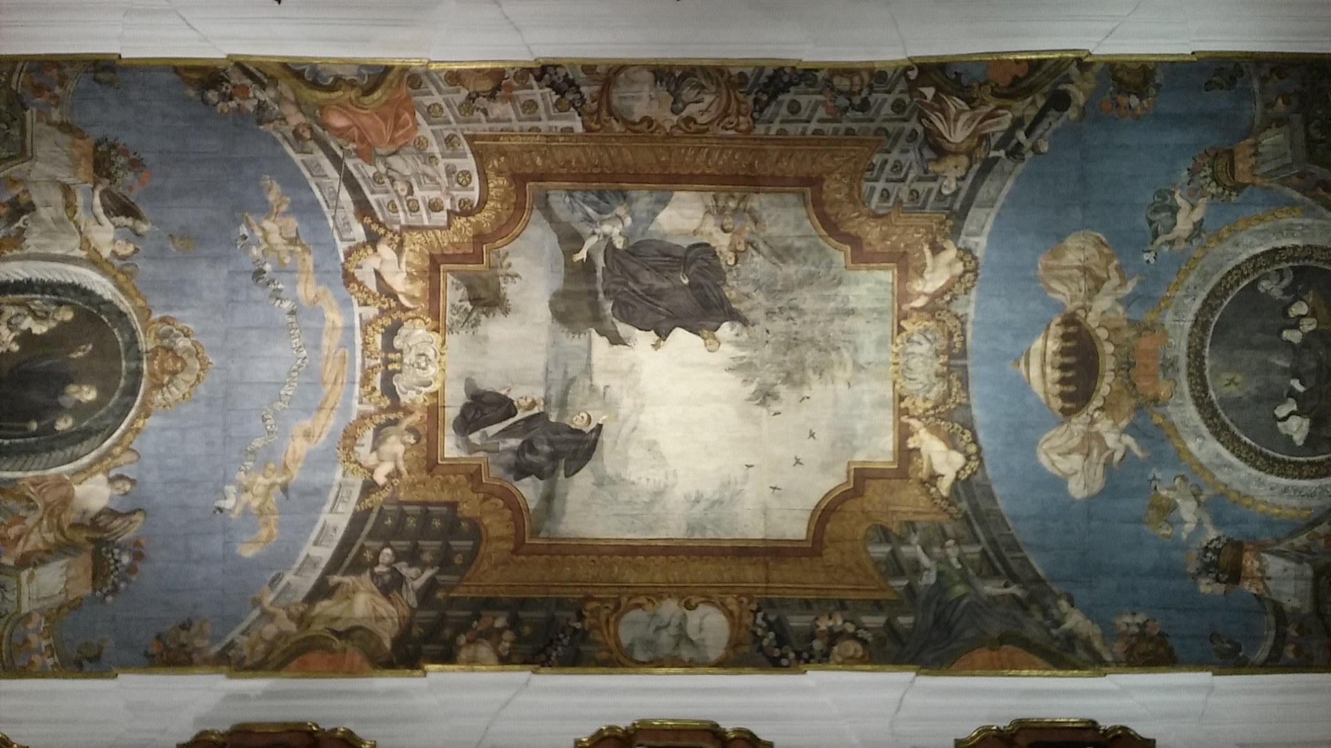 tavolato dipinto restaurato in orizzontale