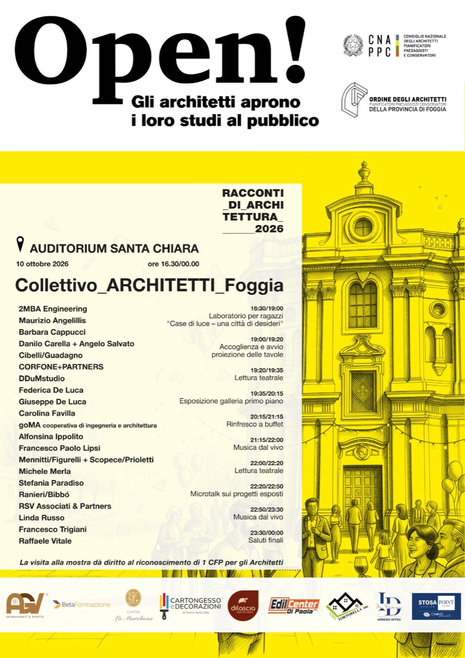 locandina Open! 2026 — Foggia